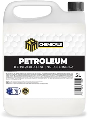 MRM Chemicals – Petroleum 1 x 5L – Hochreiner Brennstoff für Öllampen, Petroleumlampen, Laternen, Fackeln & Camping – Lampenöl gerucharm – Made in EU
