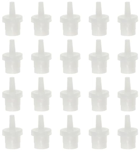 Vaguelly 200pcs Eyelash Glue Bottle Nozzle Replacement Tips Lash Adhesive Bottle Plug Caps for False Eyelash Grafting