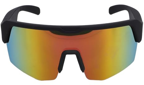 Yechiry Intelligente Sonnenbrille mit UV-Schutz, BT-Sonnenbrille für Männer und Frauen mit Lautsprecher-Mikrofon, BT 5.3 Kabellose Kopfhörerbrille, Touch-Steuerung für Radfahren, Gold