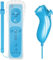 Pack Telecomando Wii Remote con Wiimotionplus incorporato + Nunchuck Compatibile Wii Blu