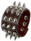 JewelryWe Punk Breit Lederarmband mit Nieten: Braun Geflochten Leder Armband mit Spike Killernieten Druckknopf Herren Verstellbar Gothic Biker Rock Manschette Armreif Nietenarmband Halloween Schmuck