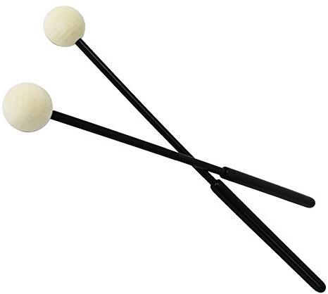 A-Star Felt Head Beaters with Secure Plastic Handle for Chime Bar, Metallophone, Glockenspiel, Xylophone - 10 Pairs