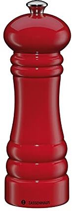 Zassenhaus Pfeffermühle Frankfurt 18 cm, rot glanz mit Keramikmahlwerk