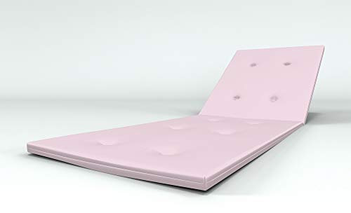 ALOHA Liegenauflage Auflage Polster für Gartenliege Liegestuhl Sonnenliege Liege Kissen Sonnenliege Strandliege (Pink / 190x54x4cm / 2 Stück / + Steppung)