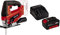 Einhell Sierra de calar a batería - TC-JS 18 Li Power X-Change, Li tio-Ion, 18 V, incluye hoja de sierra KWB para madera, carrera pendular conmutable, incluye 1 batería de 4.0Ah y cargador individual