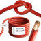 EBROM Câble de batterie très flexible Hi-Flex (Hi Flex) 95 mm² Au mètre en rouge - Très flexible Gaine en PVC (70 ± 5 Shore) 100% cuivre 95 mm² Comme câble de démarrage, câble de chargement ou autre