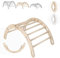 MAMOI® Kletterbogen, Kletterdreieck, Baby Klettern, Klettergerüst aus Holz, Holzbogen für Kinder, Spielplatz, Klettergerüst Indoor