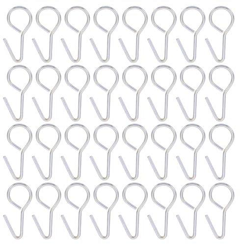 FAVOMOTO 100 Pieces S Hook Rings Car Interior Installation Seat Covers Cover Closure Shaped Fasteners Multi-Functional Metal Hooks Secure