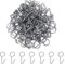 FAVOMOTO 100 Pieces S Hook Rings Car Interior Installation Seat Covers Cover Closure Shaped Fasteners Multi-Functional Metal Hooks Secure