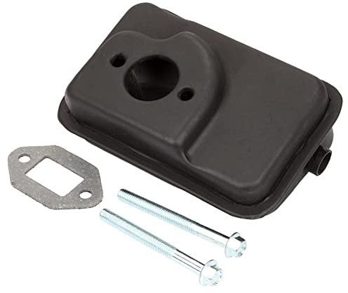 iSpchen Motorrad Auspuff Schalldämpfer Set Auspuffanlagen Motorrad Auspuffrohr Auspuff Endrohr zubehör mit Schrauben für 2-Takt 47cc 49cc Mini Bike