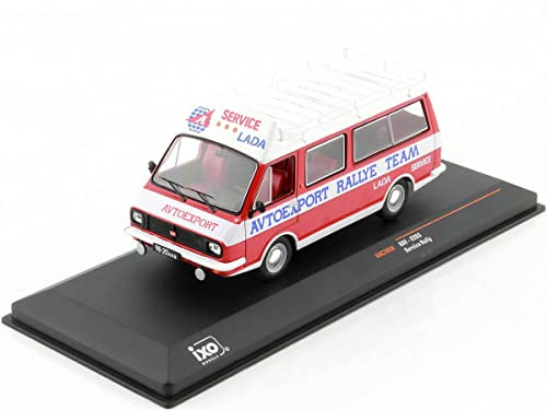 1973 RAF 2203 Avtoexport Rallye Team Assistance Lada Rojo/Blanco 1:43 IXO Models RAC395X