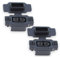 VUNIVERSUM 2X Stück XT60BE-F Hochstrom Einbaustecker Schwarz mit Gummikappe und M3 Schrauben Wassergeschützt für Lipo Akku kompatibel zu alle XT60 Stecker Goldstecker 2Pin