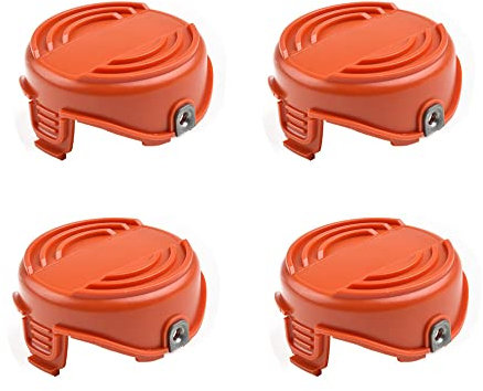 QOXEZY Lot de 4 capuchons de bobine de rechange pour débroussailleuse Black + Decker GL7033 GL8033 GL9035 90583594