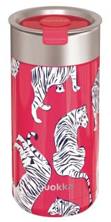 Quokka BOOST TIGERS | BICCHIERE TERMICO IN ACCIAIO INOX PER CAFFÈ 400 ML