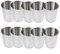10 Stück Edelstahlbecher, 30/180/320 ml, wiederverwendbarer Metall-Bierbecher, Cola-Milchshake-Becher für Camping, Wandern, Outdoor, Indoor-Aktivitäten, 320 ml