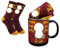 Tasse aus Porzellan Farbwechseltasse Tasse Thermoeffekt Kaffeebecher und Socken Set Für Fans Weihnachtsgeschenke (Löwe)