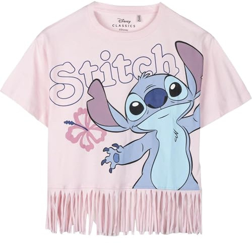 CERDÁ Life's Little Moments Camiseta Infantil Stitch De Manga Corta Producto Original Diseñado En España Canottiera Bambine e Ragazze (Pacco da 1)