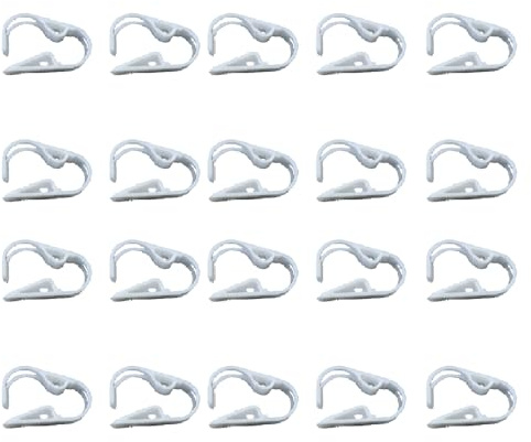 SagaSave 20 Pcs 12-18mm Plastic Adjustable Water Stop Clamp, Laboratory Pinch Valve Flow Control Hose Clamp