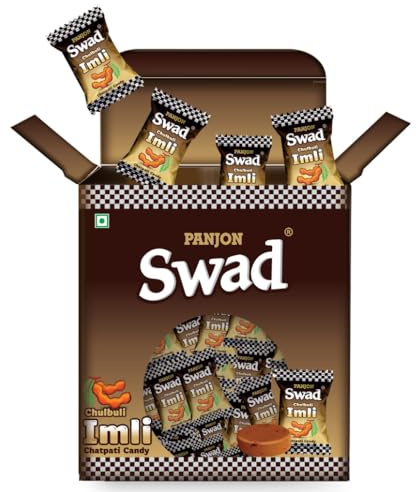Swad Chulbuli Imli Candy Gift Box (Imlee Masala Flavour, Tangy & Tasty) 125 Toffee x 1 Box Pack