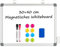 DOLLAR BOSS Magnetisches Whiteboard, 30X40CM Magnettafel Magnetpinnwand mit 2 Whiteboard Stifte, 8 Magnete and 1 White board Radiergummi, für Schule & Haus und Büro