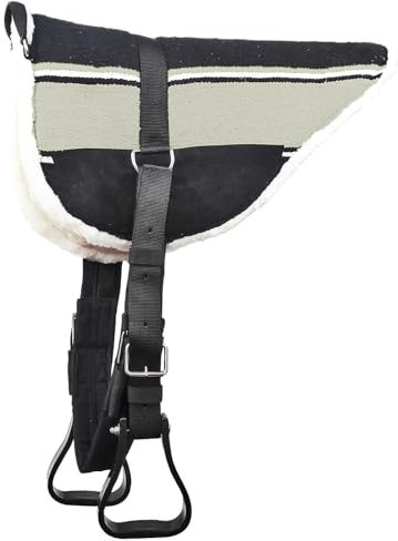Brama West Westernpad Navajo - Reitpad Western mit Haltegriff - gepolstert - Schwarz, Gr. Xfull