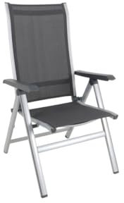 MWH Das Original Kedline Multipositionssessel, Silber, 68x49x110 cm, 879383