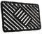 Hanse Home Grid Brushes Fußmatte Kokos und Gummi 40x60cm – rutschfeste Schmutzfangmatte für Innen und Außen, Fußabtreter mit Kokosbürsten Türmatte Wetterfest Schmutzabtreter Outdoor – Schwarz