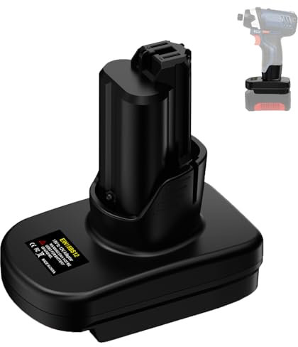 JJXNDO Akku Adapter für Einhell 18V Akku Convert to für Bosch 10.8V/12V Li-Ion Elektrowerkzeug(EIN18BS12 Adapter nur)