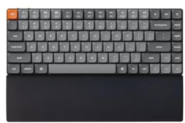 Keychron Silikon Handballenauflage Schwarz, Ergonomische Palm Rest für mechanische Tastatur K3 / K3 Pro/ K3 Max / K7 / K7 Pro