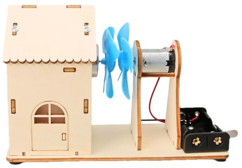 Kit de Manualidades para generador de turbina eólica,Kit de generador de turbina eólica | Kit de educación científica - Modelo de generación física, Juguete eléctrico de turbinas eólicas, Modelo de