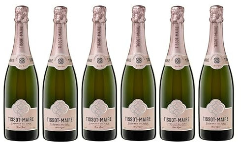 6x 0,75l - Tissot-Maire - Brut Rosé - Crémant de Jura A.O.P. - Frankreich - Rosé-Schaumwein brut