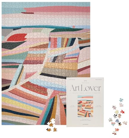 Printworks Art Lover Book Puzzle - 1000 Teile Lounge - Schöne & lustige Puzzles für Erwachsene und Kinder - Dicke und Lernteile