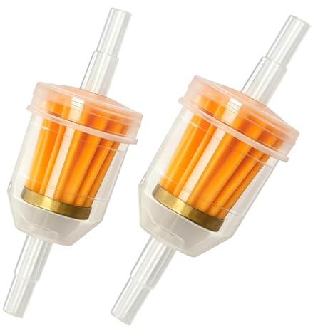 2 Stück Benzinfilter 6mm,Kraftstofffilter Inline Benzin Fuel Filter Universal Kraftstofftankfilter Kleine Kunststoff-Kraftstofffilter,für Motorrad Inline-Kraftstofffilter