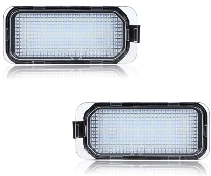 DYNVEX 2 Stücke LED Kennzeichenbeleuchtung für Fo-rd Fiesta JA8 Focus DA3 5D Focus DYB S-MAX C-MAX Grand C-max Mondeo Kuga Galaxy, [Can-bus Fehlerfrei] und Langlebig Nummernschildbeleuchtung