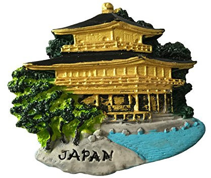 Golden Pavilion Japan 3D-Kühlschrankmagnet, Reise-Aufkleber, Souvenir, Dekoration für Zuhause und Küche