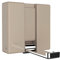 WENKO Klapphaken Basic Alpha, klappbarer Wandhaken zum Anbohren, mit Abrutschsicherung, modernes Design, Kunststoffgehäuse und stabiler Metallhaken, 8 x 8 x 2,5 cm, Beige
