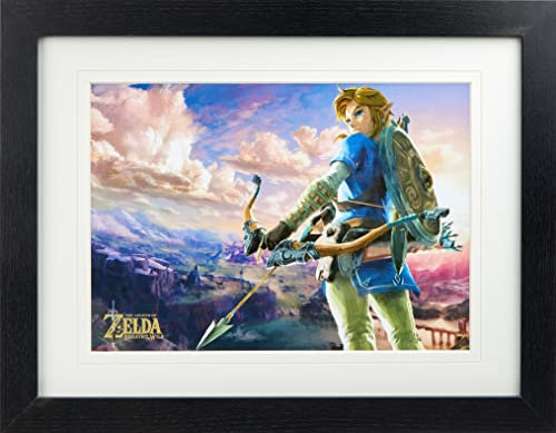 Die Legende von Zelda: Atem der Wildnis 'Hyrule Szene Landschaft' Memorabilia,30 x 40 cm