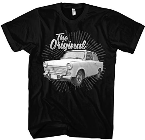 Trabant Männer und Herren T-Shirt | DDR Osten Simson Wartburg Trabi | M3 (XXL, Schwarz)