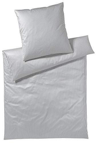 elegante MakoJersey Bettwäsche 3517 Sister Stripe (Silber, 40x80)