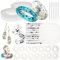 FUNSHOWCASE Armband, Ring Silikonform Set, Schmuck Epoxidharz Formen für Halskette, Ohrringe, Schlüsselanhänger, Anhänger, DIY Basteln, Harzfolien, Tropfenzähler aus Plastik, 12 Stücke