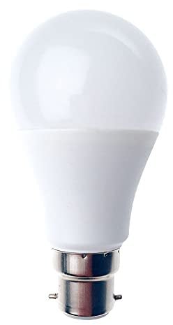 Velamp lampadina LED forma a goccia (A60) - Copertura opale - Attacco a baionetta (B22) Francia - Potenza 9W Equivalenti 60W - Luminosità 820ln - Temperatura colore 4000K (luce naturale)