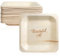 Married AF Lot de 50 assiettes de mariage jetables rustiques et compostables aux assiettes en plastique pour réceptions de mariage, fêtes de fiançailles et dîners de répétition