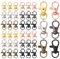 Hazrcvr Karabiner Schlüsselanhänger 60 Stück Drehbarer Lanyard Karabiner Haken Kleine Abnehmbare Drehverschlüsse 6 Farben Schlüsselring Haken Drehverschlüsse Schlüsselband Karabinerhaken