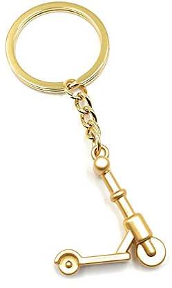 H-Customs Cityroller Roller Scooter gold Schlüsselanhänger Anhänger