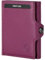 VON HEESEN Slim Wallet mit Münzfach & RFID-Schutz - Mini Geldbörse Herren & Damen - Kartenetui Geldklammer Kreditkartenetui - Portmonee Geldbeutel Portemonnaie klein (Pink)