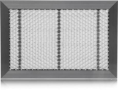 Honeycomb Arbeitstisch, Arbeitsbett 300 x 200 x 22 mm Waben Laserbett Mit Metall Desktop Schutzplatte für CO2 CNC Schneidemaschine Lasergraviermaschine