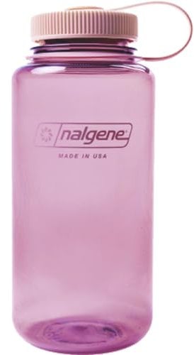 Nalgene Sustain Tritan Bouteille d'eau sans BPA fabriquée avec un matériau dérivé de 50% de déchets plastiques, 947,2 g, large ouverture, fleur de cerisier