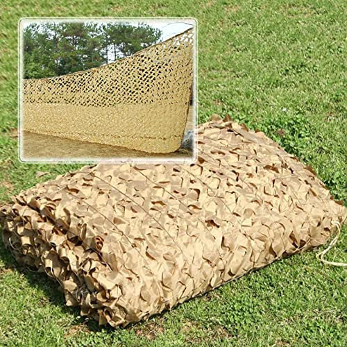 Reinforced Camo Netting 2×3m 3×3m 3×4m 3×5m 4×5m 4×8m,Garden Pergola Decorative Shade Net,Camouflage Netting Military,Camping,Hunting,Sunscreen Camouflage Net,Car Cover,Yellow-8×9m(26.2*29.5ft)