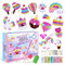 CAYUDEN Diamond Painting Kinder, 15 Stück Diamond Schlüsselanhänger DIY Diamond Painting Keychain Kits Kids 5D Einhorn Diamant Painting Anhänger Gem Ornamente Bastelset Kinder 4 6 8 10 12 Jahre