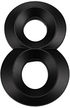 2.8in 3D Numero civico, numero civico ABS, numero civico autoadesivo, per porta, cassetta delle lettere, interno ed esterno, anticorrosione e antiruggine, resistente alle intemperie,7cm(Nero 8)
